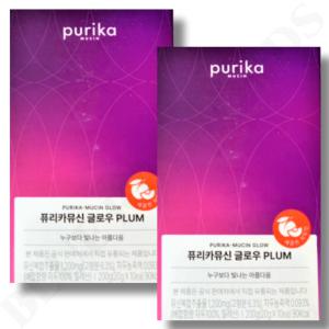 퓨리카 뮤신 글로우 PLUM 플럼 새콤한 자두맛 20g x 10포 x 2박스 20일분