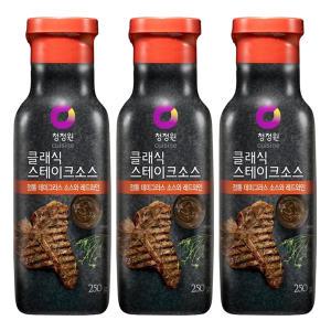 [소비기한 임박] 청정원 클래식 스테이크소스, 250g, 3개