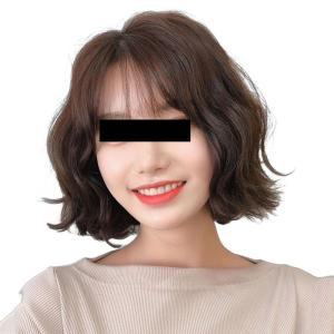 가발 단발 물결펌 단발컷 여성 스타일 염색 염색가발 짧은