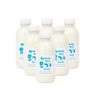 야베스목장 500ml (플레인 6개) 세트 선물용 유산균 건강 식사대용 간식