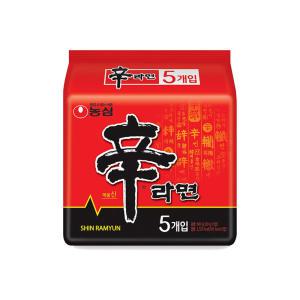 농심 신라면 봉지라면 120g 5개입 8팩 멀티팩