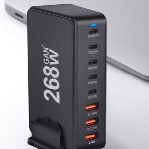 고속 멀티 충전기 USB 플러그 240W 노트북 6포트 휴대폰 충전 도크