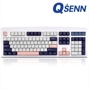 QSENN DT35 104 가스켓 유무선 기계식 화이트 (저소음 바다소금축)