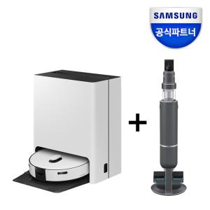 삼성전자 비스포크 스팀 물걸레 로봇청소기 무선청소기 패키지 VR7MD96516G+VS25C972DRH