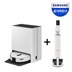 삼성전자 비스포크 스팀 물걸레 로봇청소기 무선청소기 패키지 VR7MD96516G+VS30D973JSG