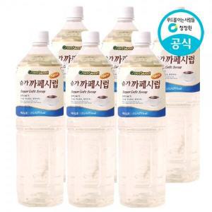 청정원 그린스위트 슈가카페시럽 1.5L 6PT