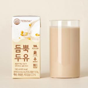 NON-GMO 무첨가 듬뿍두유 190ml x 64팩(16개입 x 4박스)