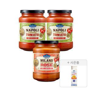 폰타나 파스타소스, 토마토, 430g, 2개 + 로제, 430g, 1개 + 증정(스파게티면, 500g, 1개)