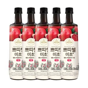 CJ제일제당 쁘띠첼 미초 석류 900ml 5개