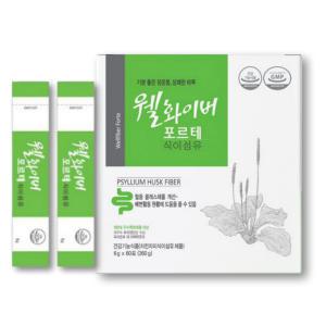 웰화이버 포르테 차전자피 식이섬유 편안한 쾌변 혈중 콜레스테롤감소 6g x 60포