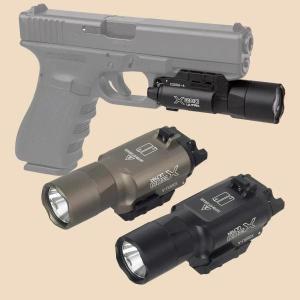 전술 SureFire 로고 X300U X300 울트라 X300V X300V IR 무기 총 손전등  스카우트 라이트 에어소프트 글록