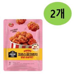 동원 퀴진 인싸이드 양념 순살치킨 370g x2개