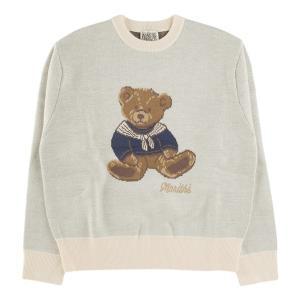 [하프클럽/마리떼 프랑소와 저버]마리떼 DOODLE BEAR SWEATER MFG44FKN108 IVR