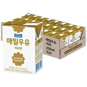 매일우유 멸균우유 커피맛 200ml 24팩