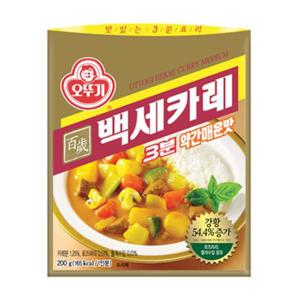 오뚜기 백세카레 3분 약간매운맛 200g 12개