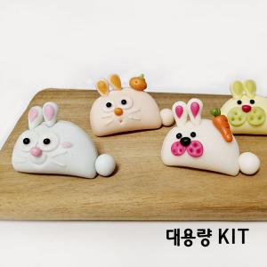 쌀이랑놀자 토끼 반달떡 만들기 대용량 5인 DIY 세트 송편 키트