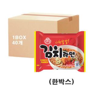 오뚜기 김치라면 120g 40개 멀티 봉지라면 한박스