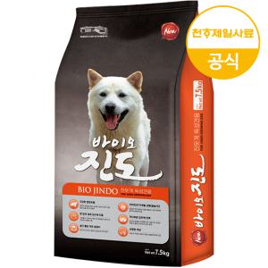 바이오진도 7.5kg+랜덤간식 대형견 대용량 진돗개 강아지 사료