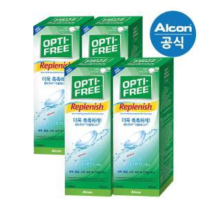 [옵티프리][알콘] 옵티프리 렌즈세척액 리플레니시 420ml 4개