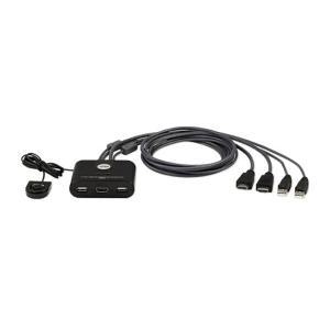 ATEN CS22HF 2포트 USB FHD HDMI 케이블 KVM 스위치