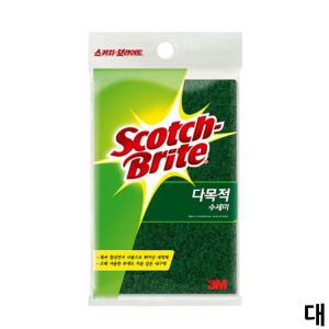 3M 주방 스카치브라이트 다목적 수세미 대형 1개입