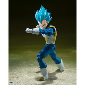 오리지널 반다이 S.H.Figuarts Shf Super Saiyan God VEGETA Saiyans 재고 애니메이션 액션 컬렉션 피규어