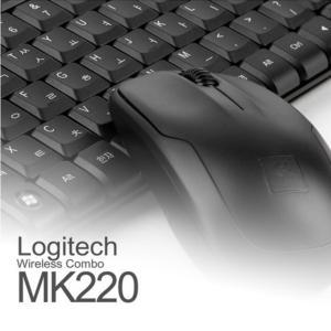 (GC) 로지텍 Wireless Combo MK220 (정품) 무선 키보드 마우스 세트 USB/128비트 AES암호화/컴팩트형