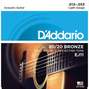 Daddario EJ11 80/20 Bronze 통기타줄 012-053 다다리오 어쿠스틱기타줄 EJ-11 메이플