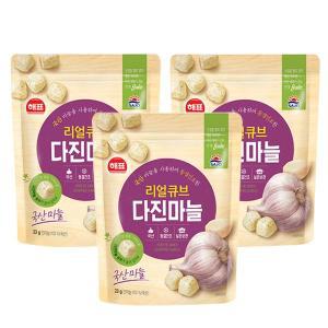 사조 리얼큐브 100%국산 동결건조 다진마늘 23g X 3팩