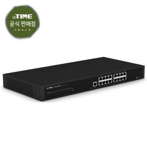 [15%.추가할.인] ipTIME T16000M 16포트 기가비트 유선 공유기 표준랙 장착 VPN 지원