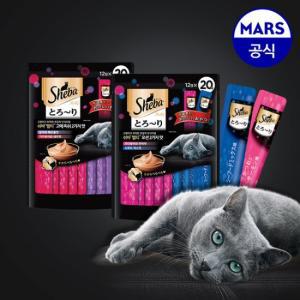 쉬바 멜티 2가지맛 (40p)+캣닢쿠션+물티슈