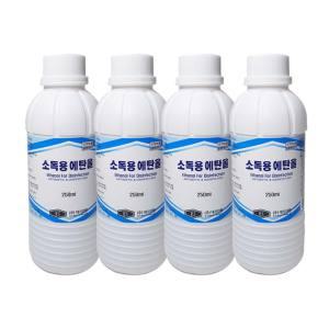 DZ 소독용 에탄올 250ml X 4개