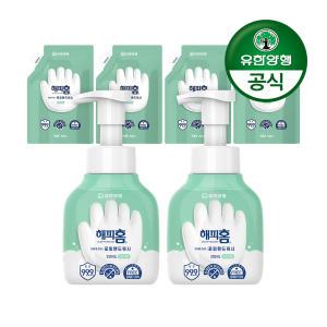 [유한양행]해피홈 포밍 핸드워시 본품 350ml 2개+리필 200ml 4개 외