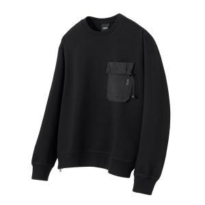 [기타]Edge Slit Pocket Sweatshirt (Black) [LSRSCTM108M]