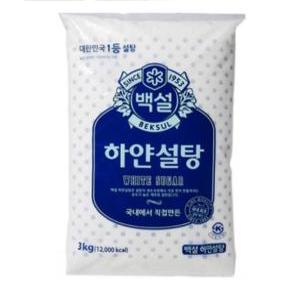 백설 하얀설탕 3kg 1개