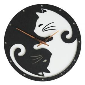 블랙앤화이트 고양이 벽시계 (Black White CAT Clock)