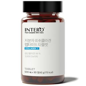 인테로 먹는 피쉬 콜라겐 펩타이드 1개 저분자 어류 생선 콜라겐 고함량 이너뷰티