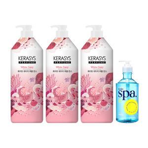 케라시스 퍼퓸 화이트 데이지 린스, 1L, 3개+두피스파 샴푸, 500ml, 1개