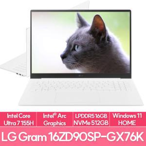 그램 프로16 16ZD90SP-GX76K 인텔 울트라7 램16G NVMe512G교체 WIN11 업무용 대학생 노트북 추천 EU