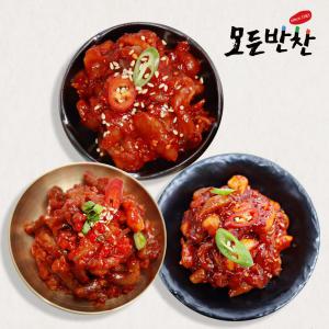 [모든반찬] 국민젓갈 3종세트 오징어젓+낙지젓+창란젓 1.2kg (400g*3종)