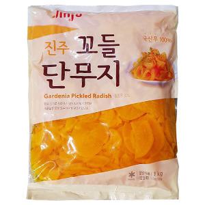 진주햄 진주 꼬들 단무지1kg (국산무) / 치자 쫄깃