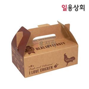 손잡이 치킨박스 HC 소 180x105x65mm 200개 크라프트