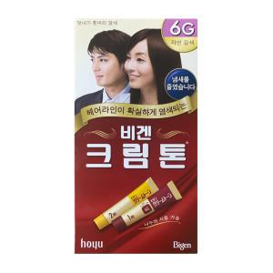 동아제약 비겐크림톤 6G 진한 갈색 40g 멋내기흰머리염색