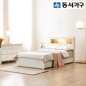 동서가구 이즈카이 LED조명 편백수납 침대 SS 프레임 DF921956