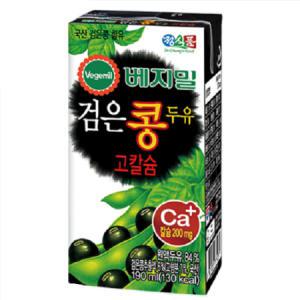 베지밀 검은콩 두유 고칼슘 190ml x 24팩_MC