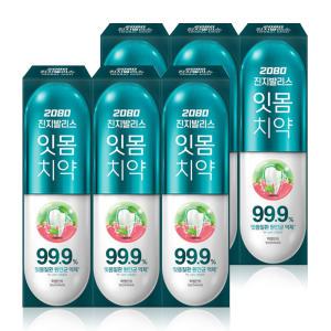 2080 진지발리스 허벌민트 치약 120g x 6개