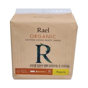 라엘 오가닉 순면커버 15cm 생리대 팬티라이너 일반 20개입 4개