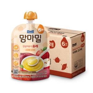 맘마밀 안심이유식 퓨레 사과와 고구마 100g x 20팩