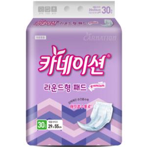 카네이션 속기저귀 라운드프리미엄 30매 1팩 x 8팩 240매