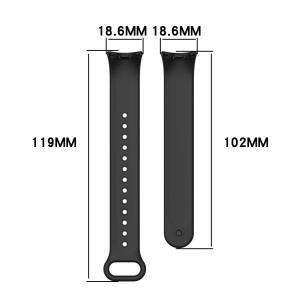 호환품 샤오미 스마트 밴드 8 전용 실리콘 스트랩, NFC 고무 손목 Correa Miband 교환용 액세서리